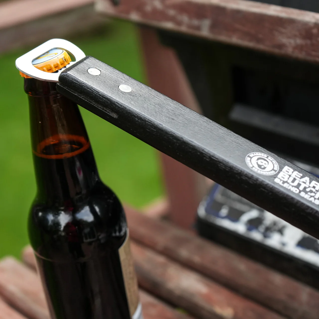 Bearded Butcher Grilling Spatula with Attached Bottle Opener - Image 3