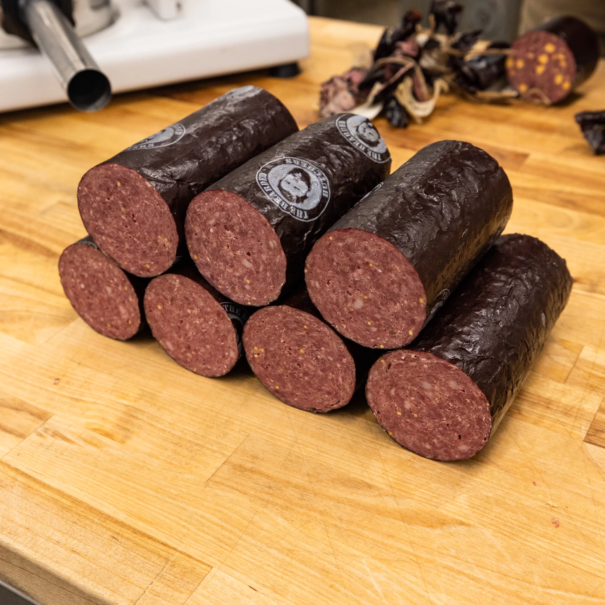 10 Pack of 2.5" x 20" CASING ONLY Mahogany Summer Sausage - Image 3