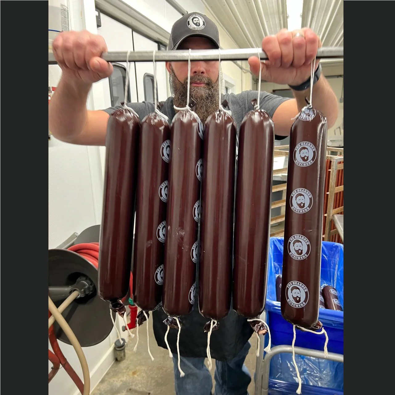10 Pack of 2.5" x 20" CASING ONLY Mahogany Summer Sausage - Image 4